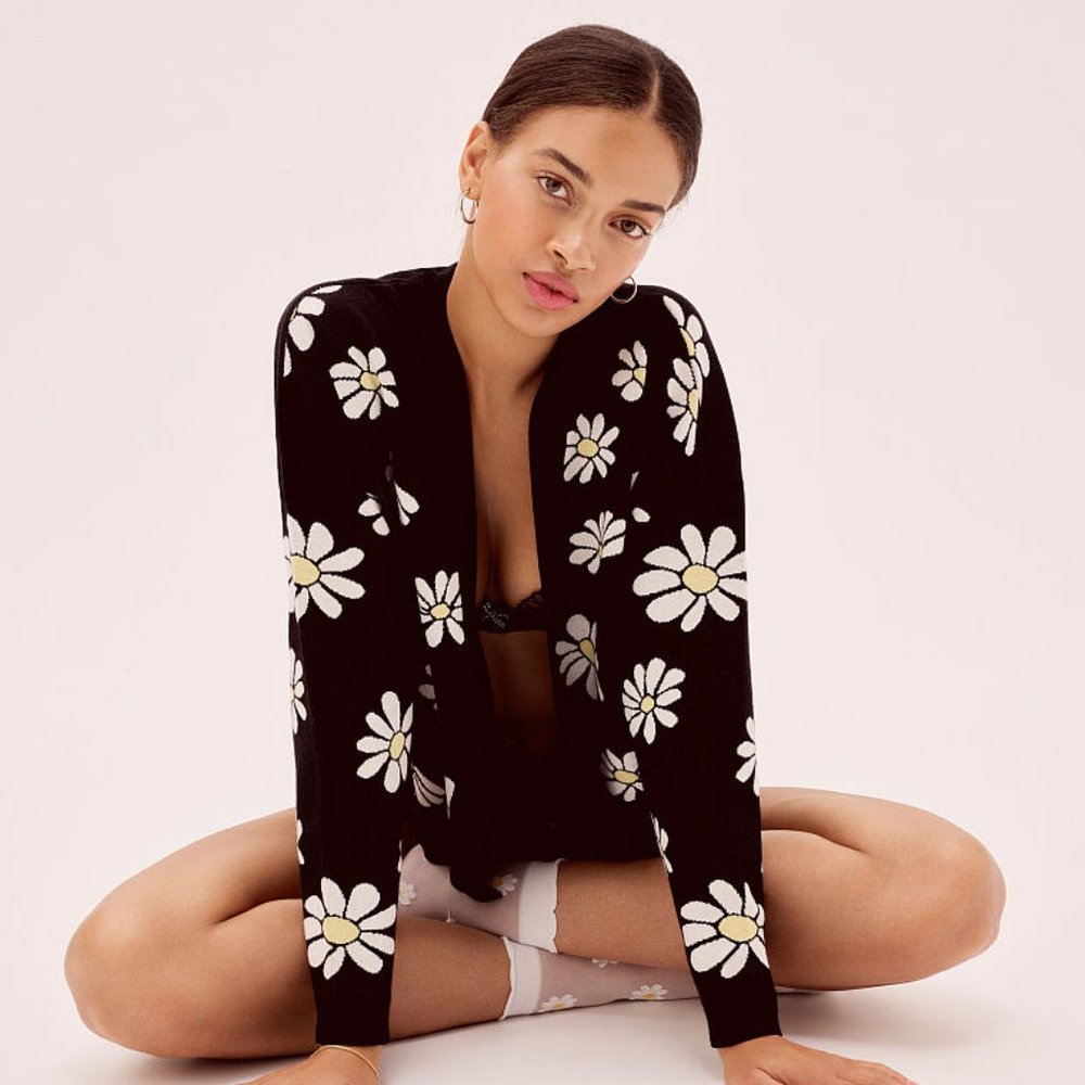 NWT FOR LOVE AND LEMONS DAISY CARDIGAN SWEATER XS